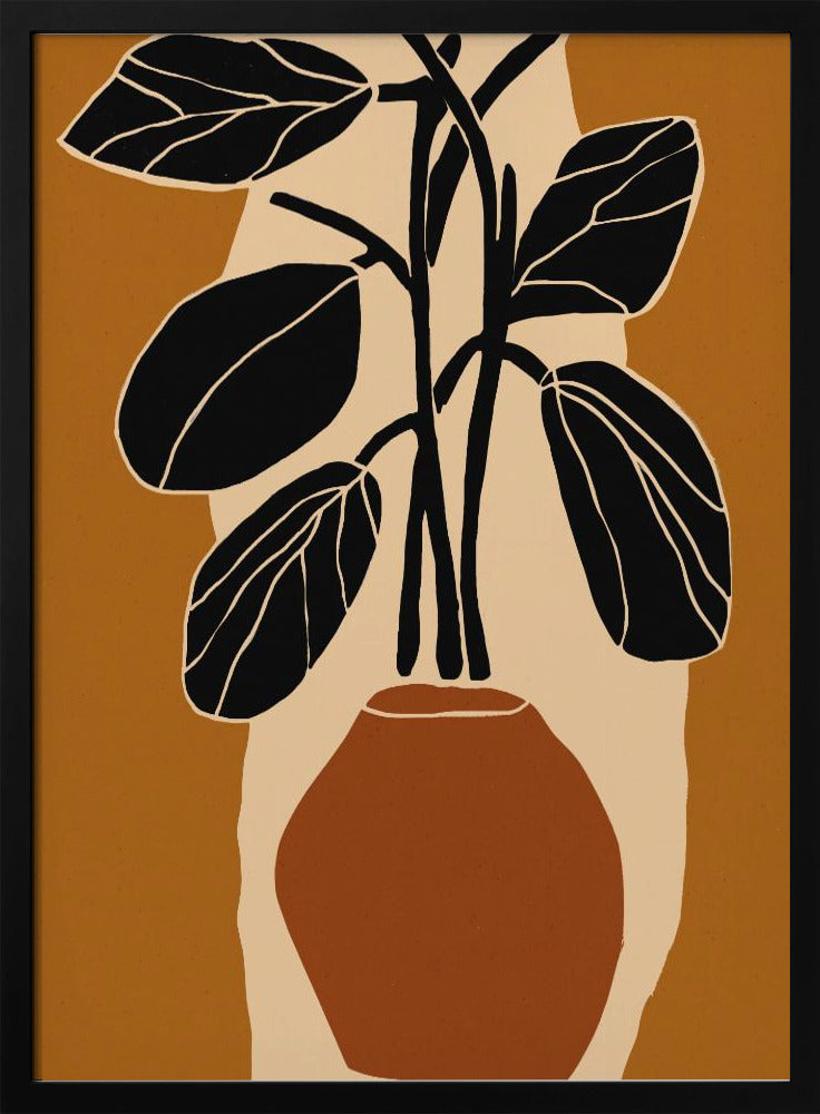 Vet bladsilhouet | Poster