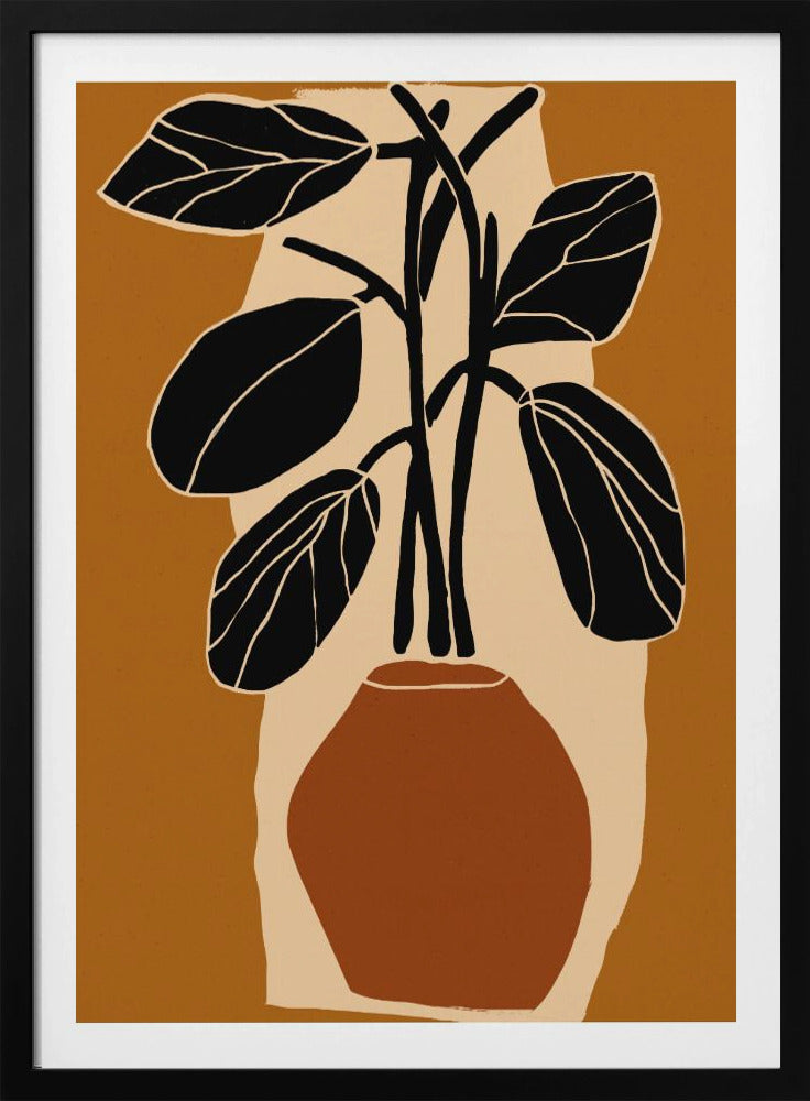 Vet bladsilhouet | Poster