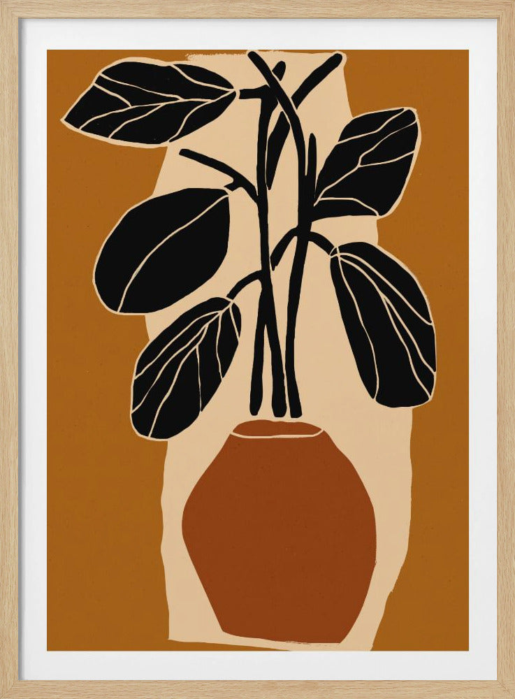 Vet bladsilhouet | Poster