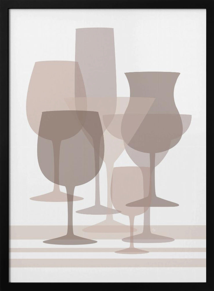 Gelaagde glasharmonie | Poster