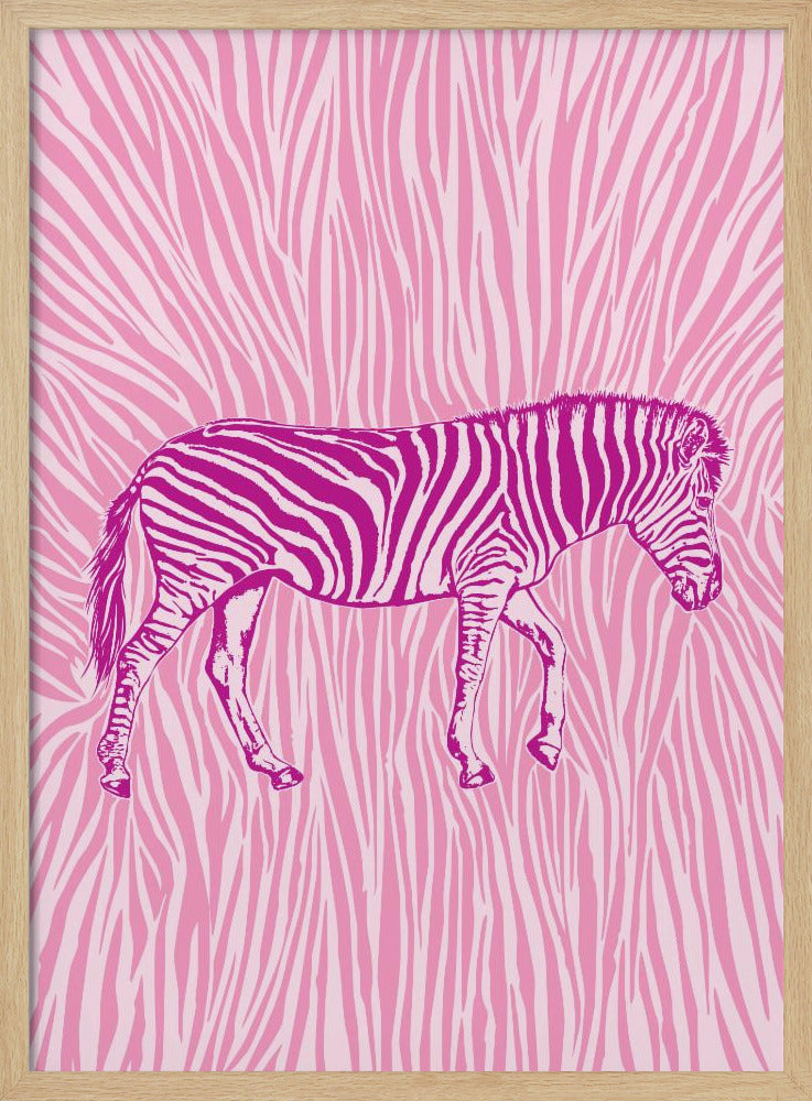 Afrikaanse zebra in opvallende camouflage | Poster