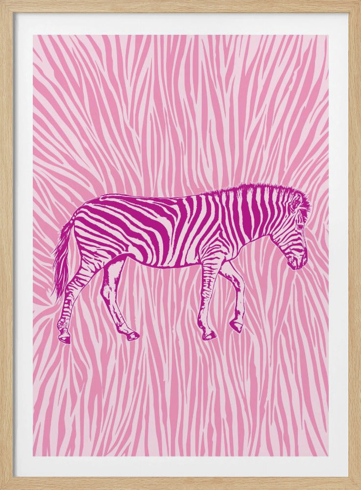 Afrikaanse zebra in opvallende camouflage | Poster