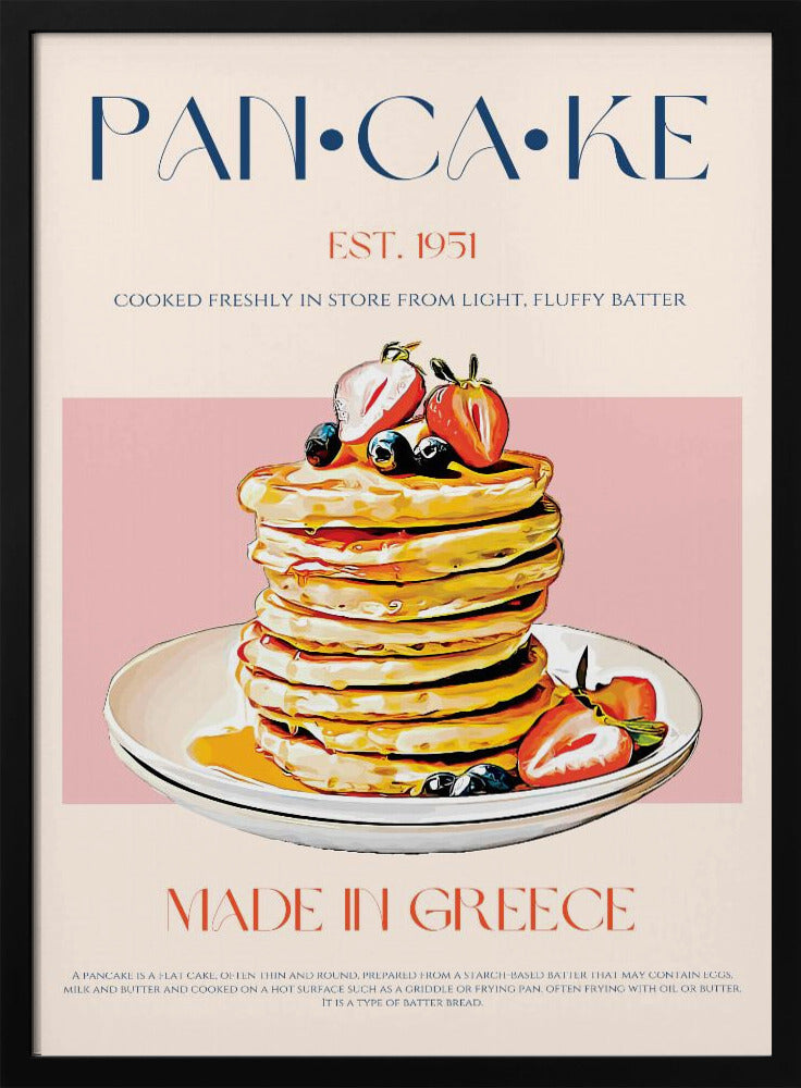 Luchtige Griekse pannenkoeken | Poster