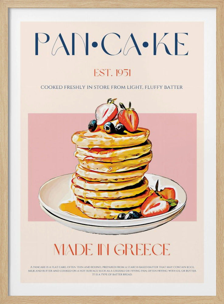 Luchtige Griekse pannenkoeken | Poster