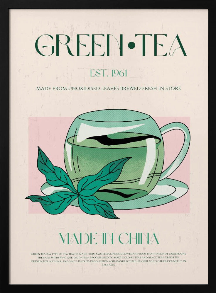Groene thee oorsprong | Poster
