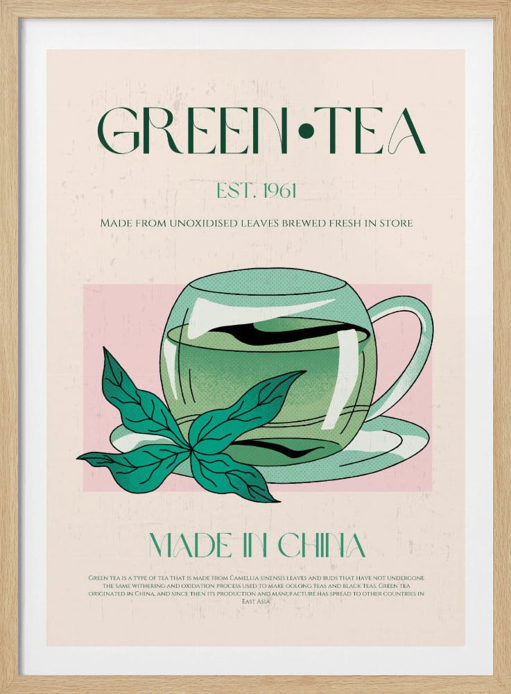 Groene thee oorsprong | Poster