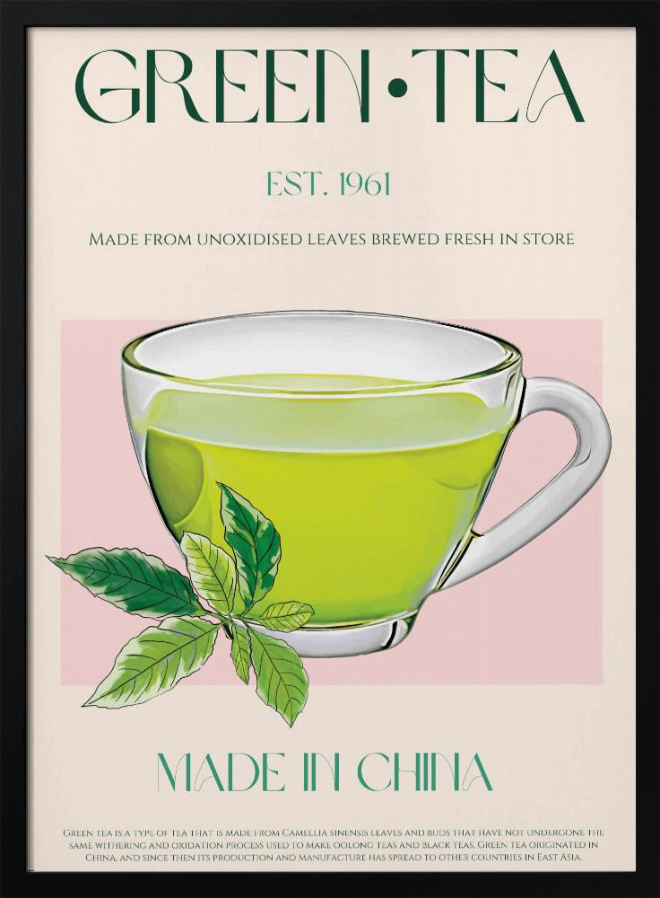 Verse groene thee | Poster