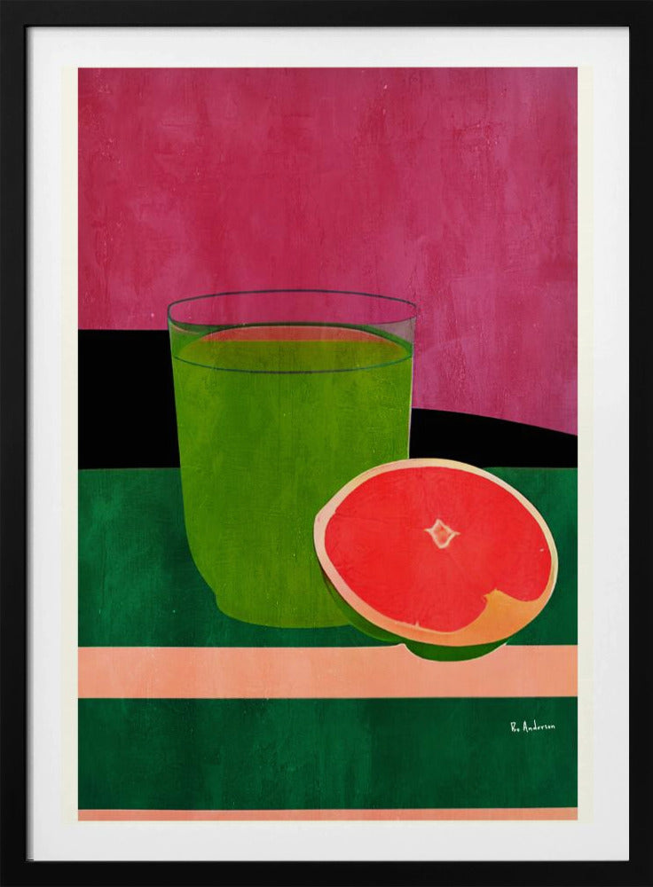 Roze, kleine grapefruit | Poster