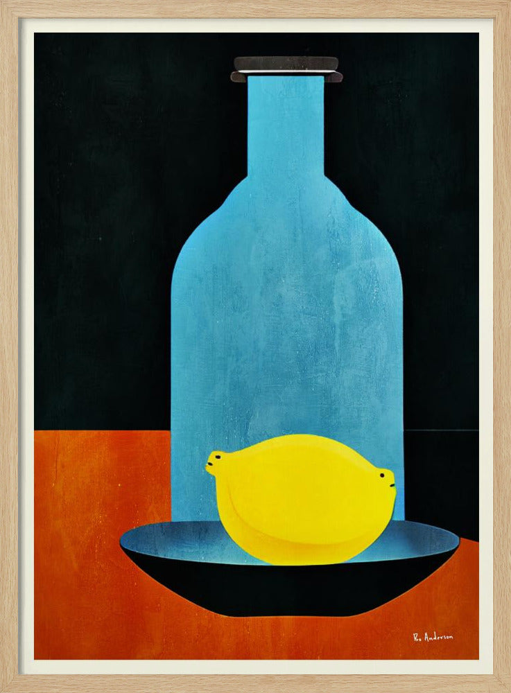 Fles met (eenzame) citroen: Skinny Bitch | Poster