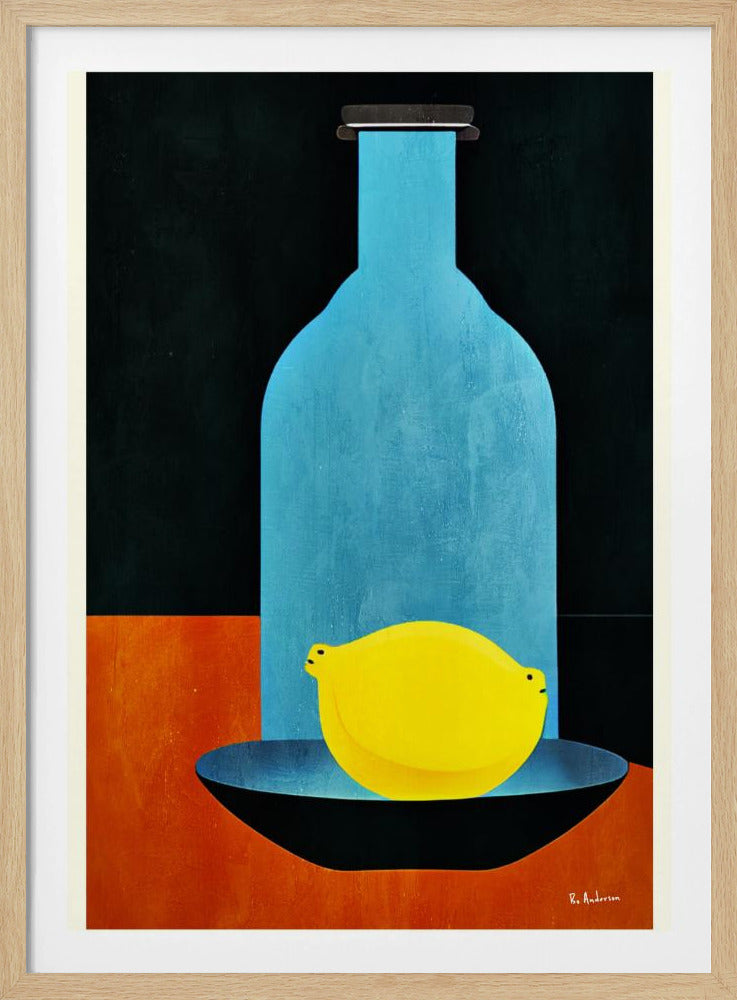 Fles met (eenzame) citroen: Skinny Bitch | Poster