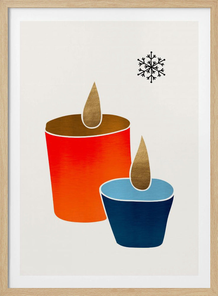 Kerstkaarsen | Poster