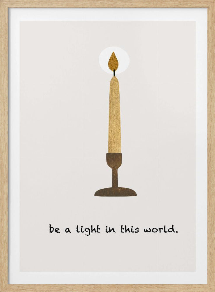 Wees een licht | Poster