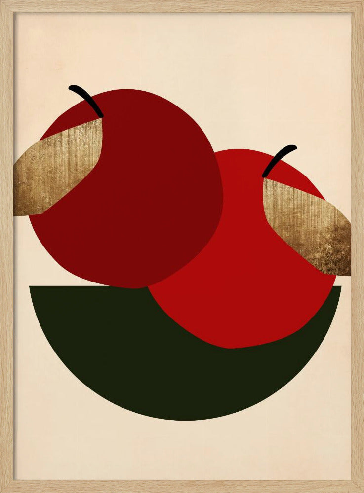 Twee rode appels | Poster