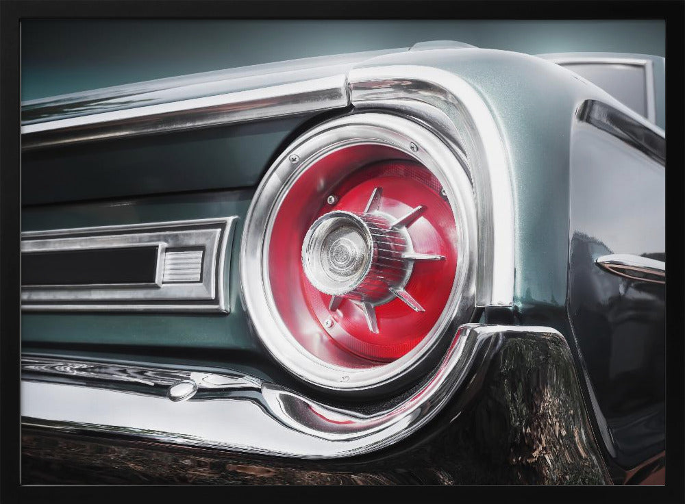 Amerikaanse klassieke auto Galaxie 500 1964 Achterkant | Poster