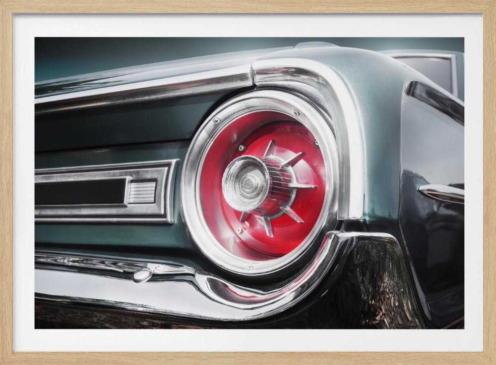 Amerikaanse klassieke auto Galaxie 500 1964 Achterkant | Poster