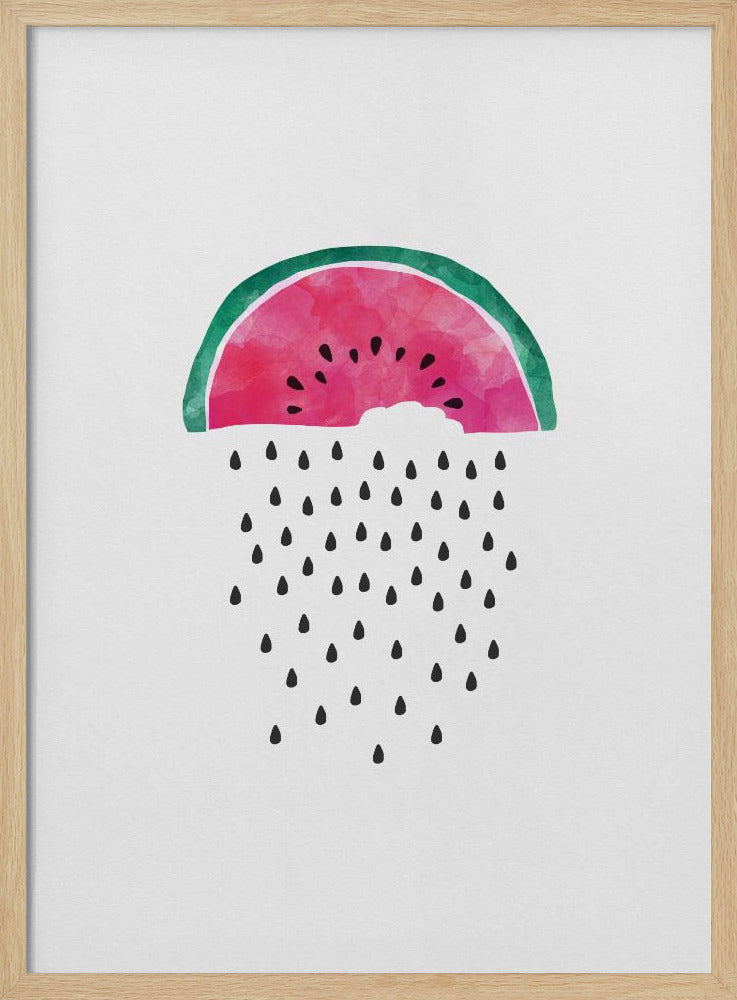 Watermeloenregen | Poster