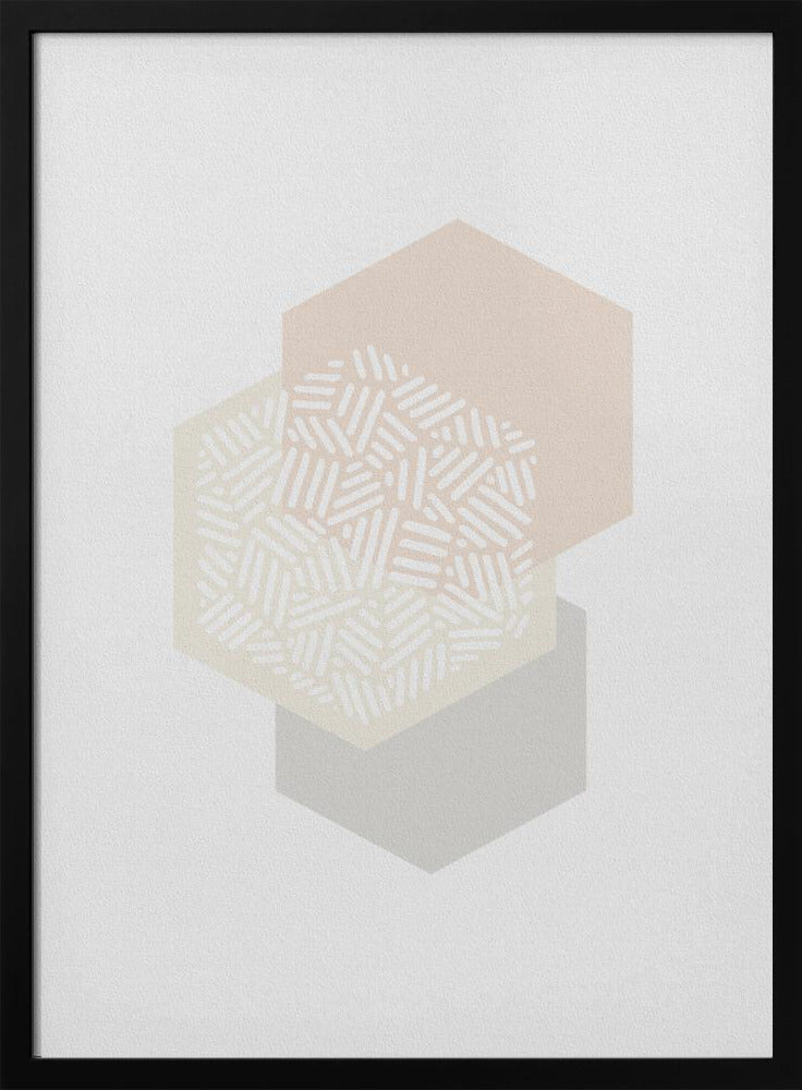 Geometrische gedempte kleuren I | Poster