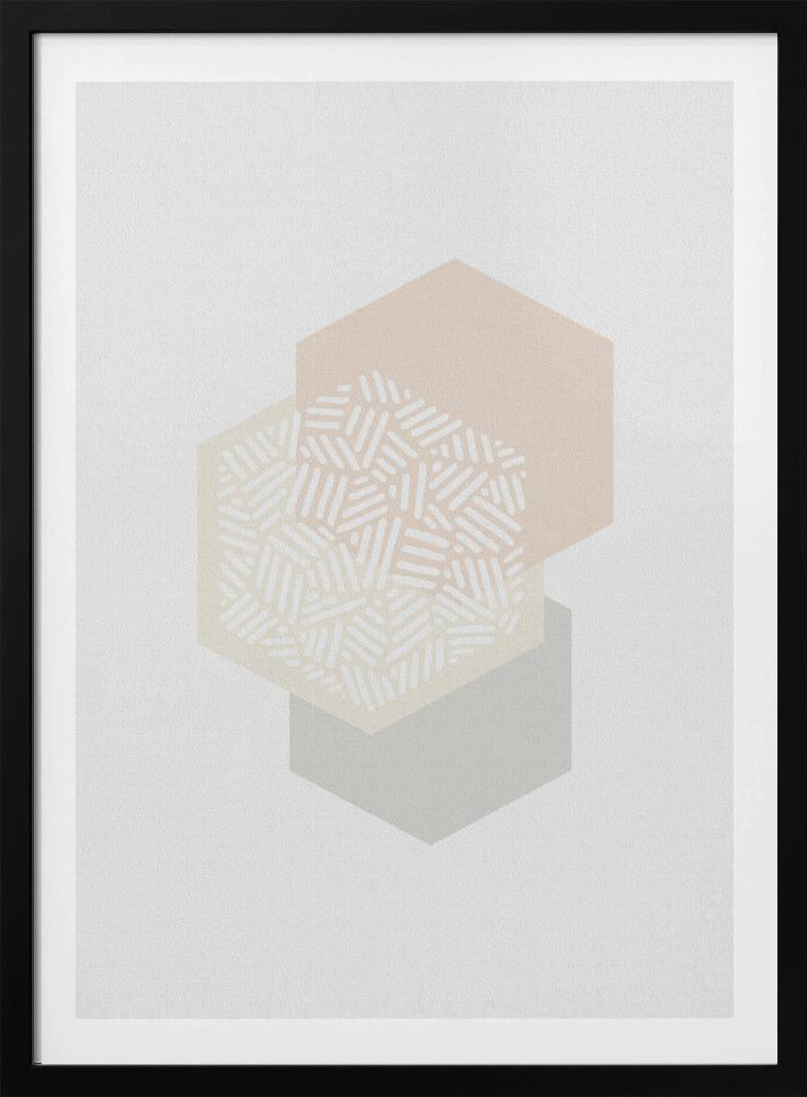 Geometrische gedempte kleuren I | Poster