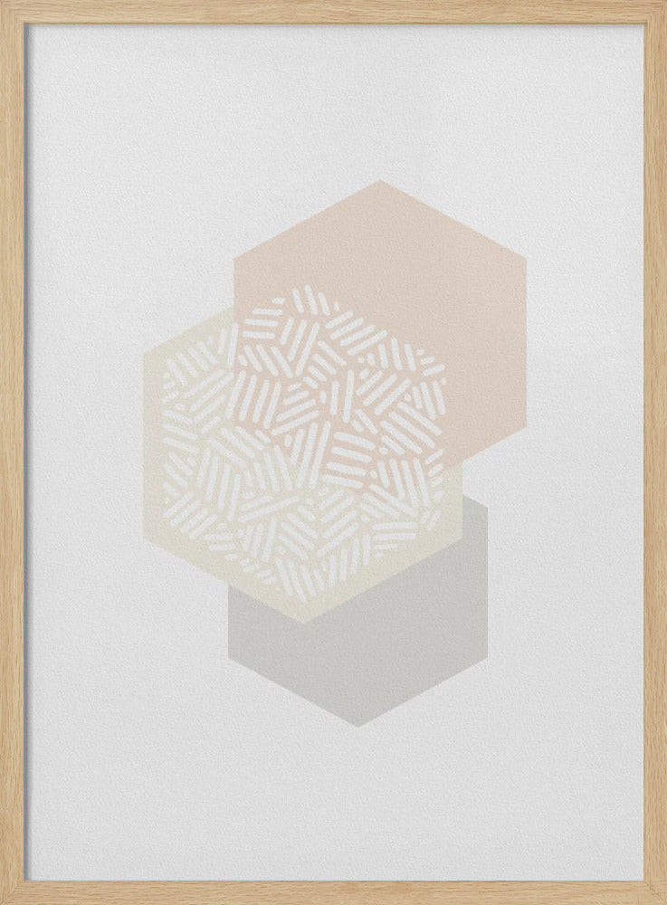 Geometrische gedempte kleuren I | Poster