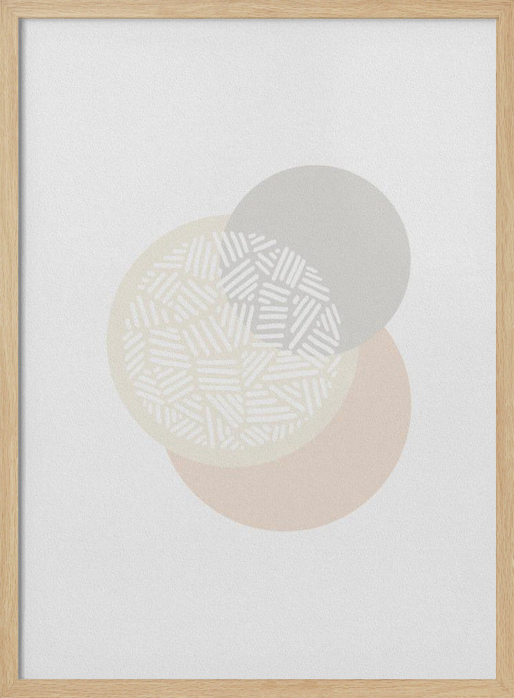 Geometrische gedempte kleuren IV | Poster