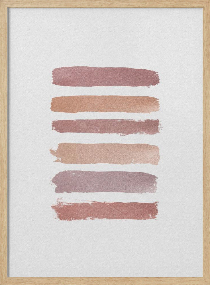Dusty Rose Strepen | Poster