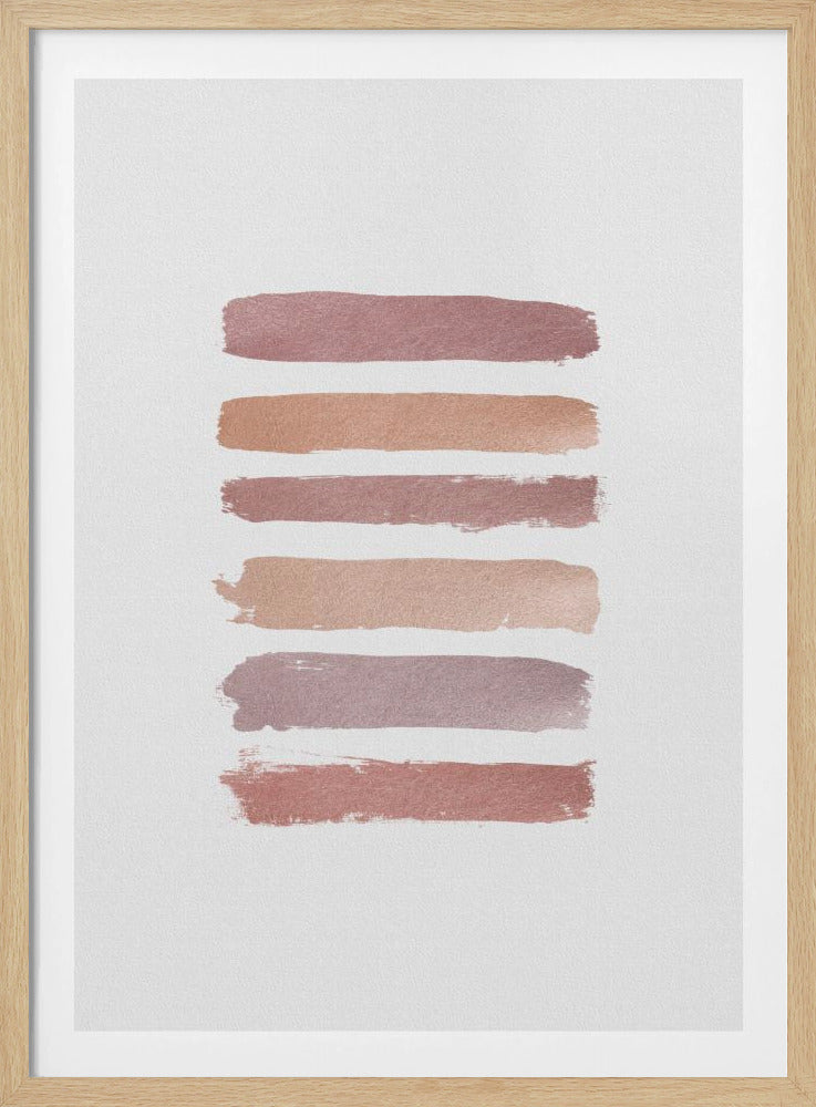 Dusty Rose Strepen | Poster