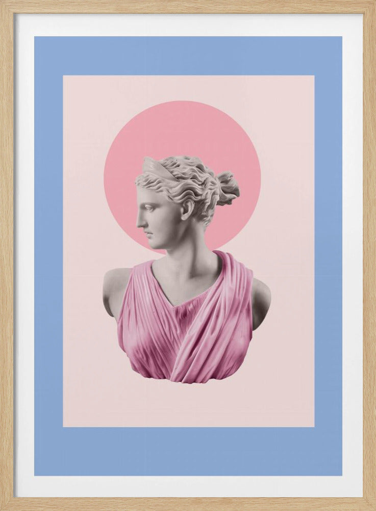 Artemispoeder blauwroze verhouding | Poster