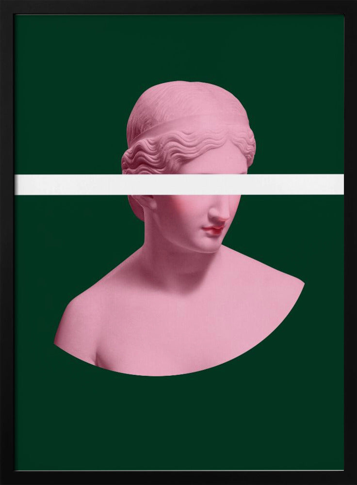 Roze en groene Artemis | Poster