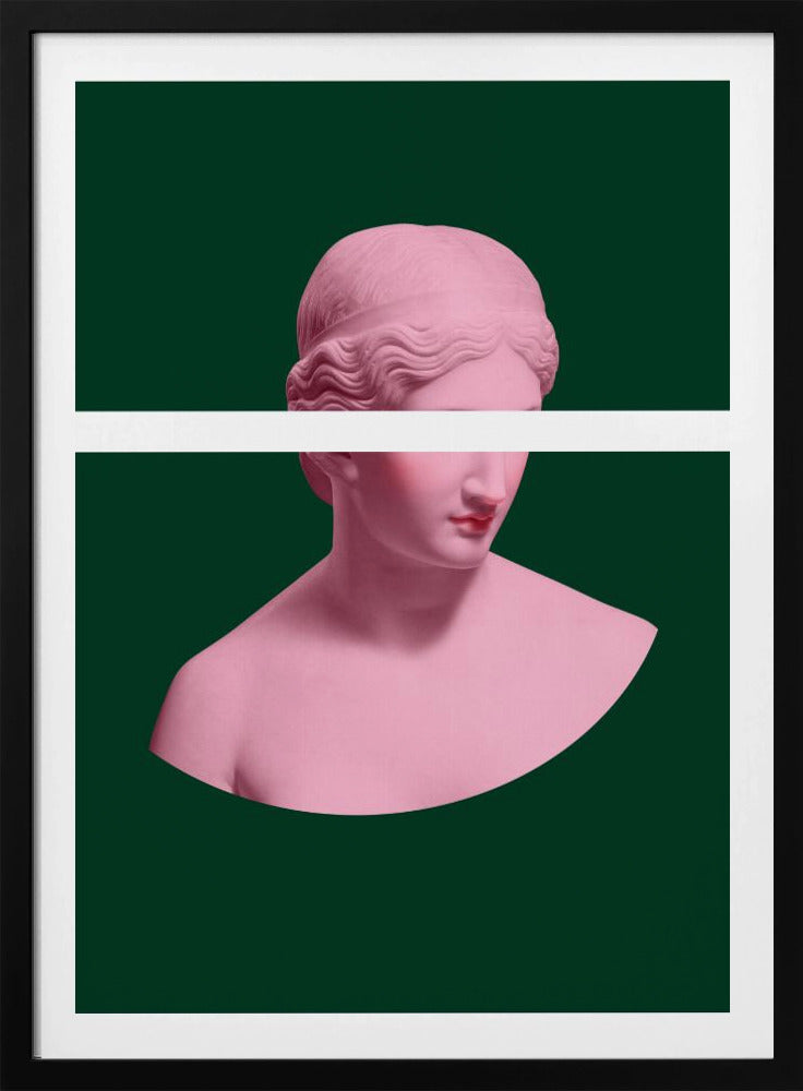 Roze en groene Artemis | Poster