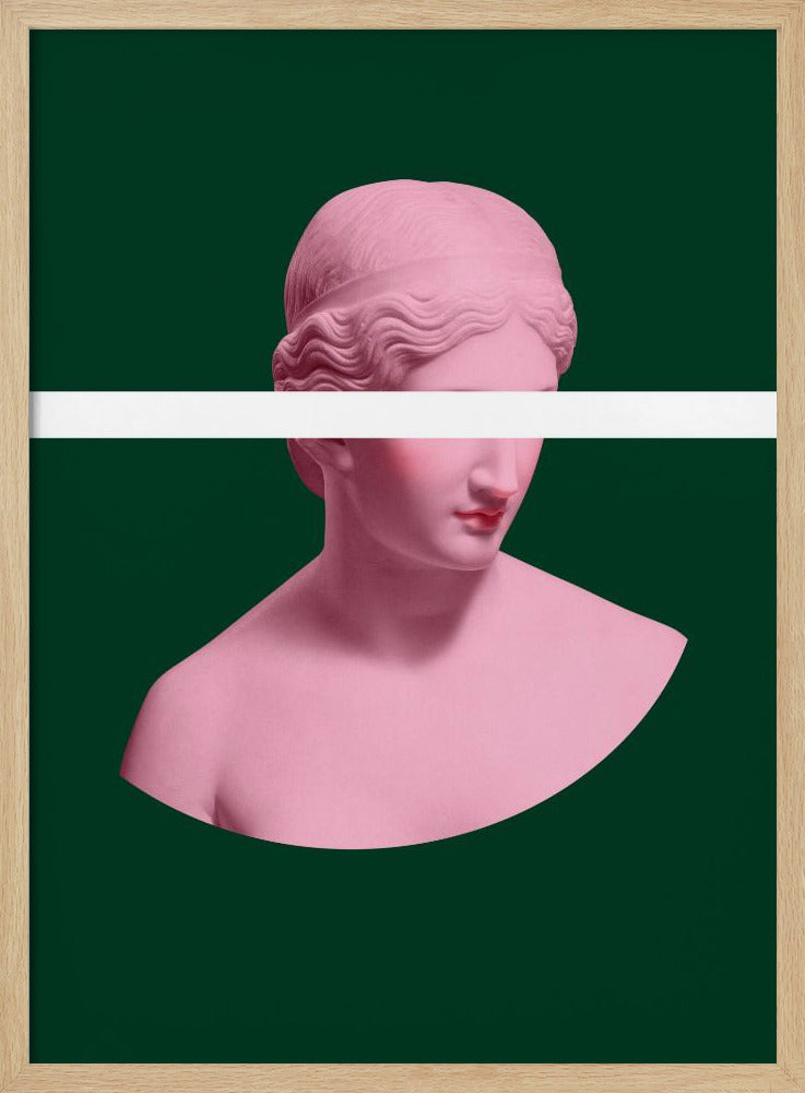 Roze en groene Artemis | Poster