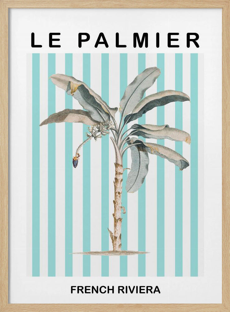 Gestreepte palmboom | Poster
