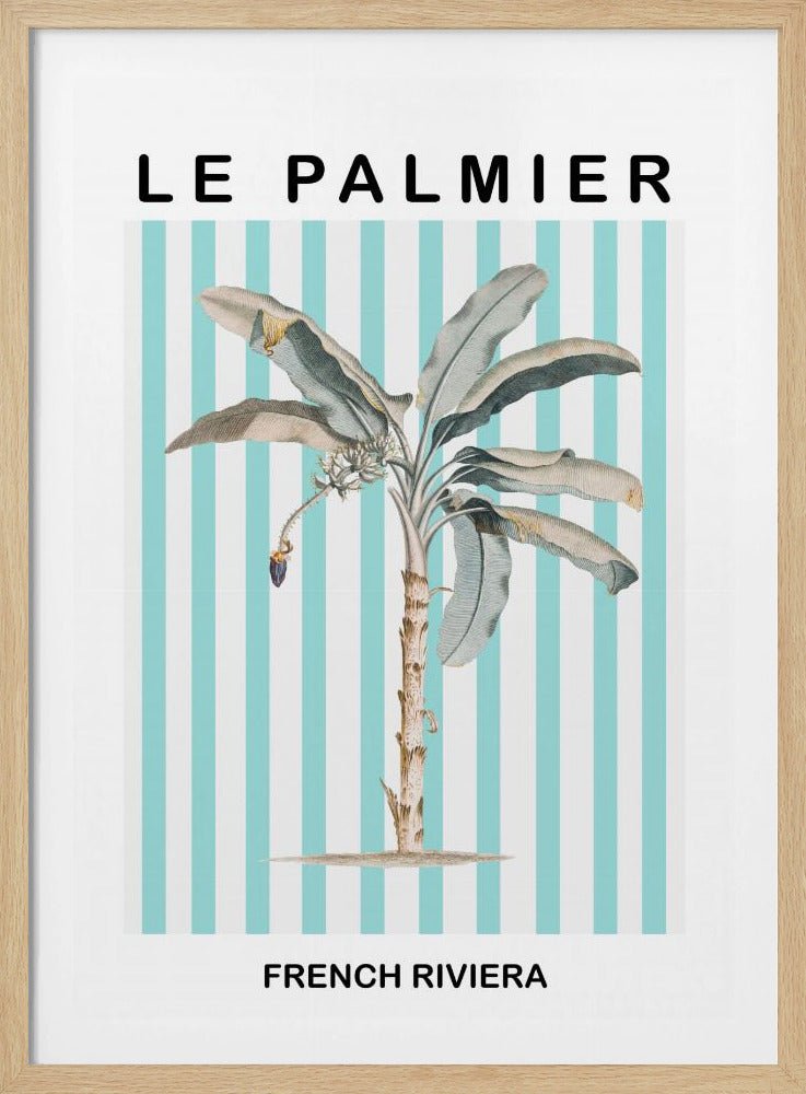 Gestreepte palmboom | Poster
