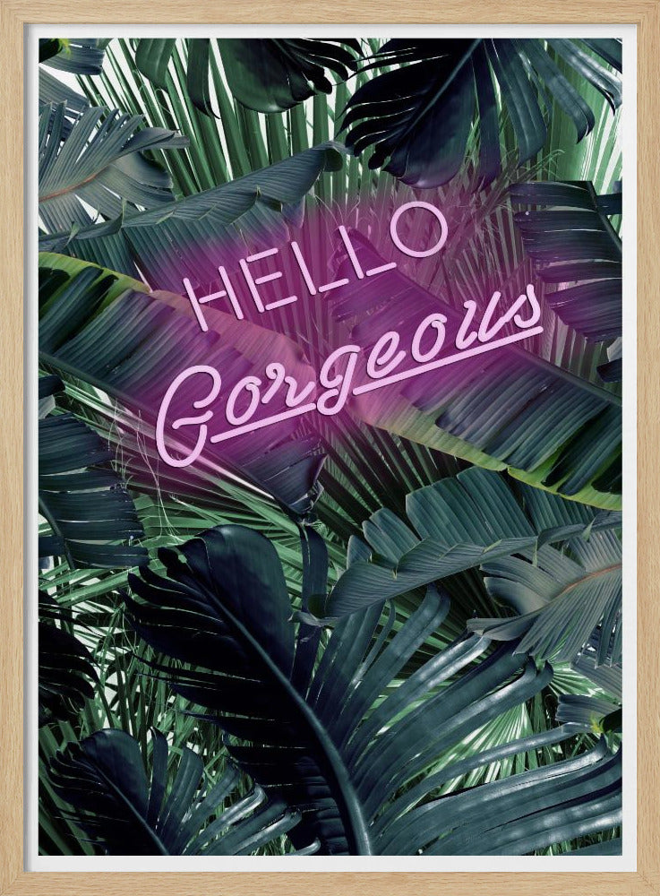 Neon Jungle Groet | Poster