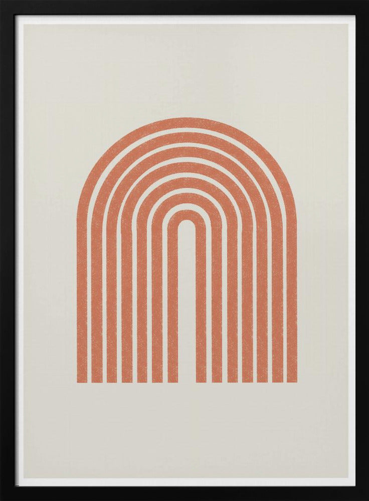 Retro booglijnen | Poster