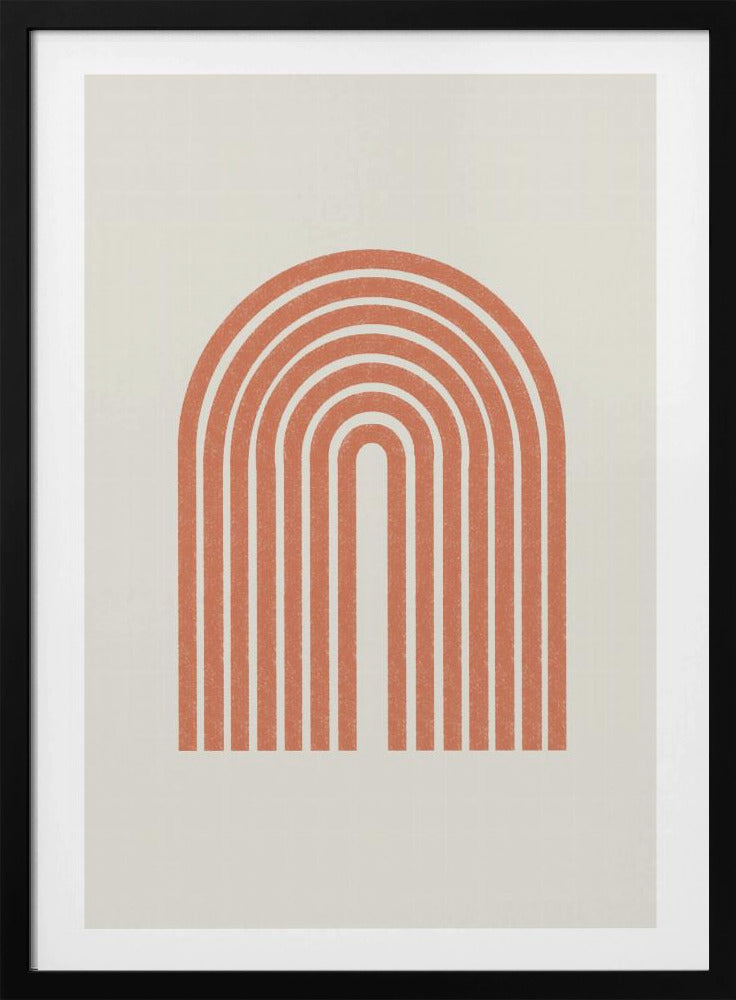 Retro booglijnen | Poster