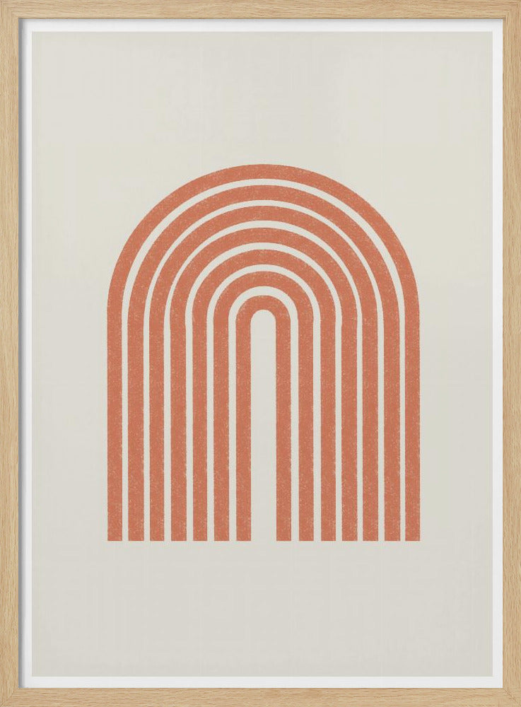 Retro booglijnen | Poster