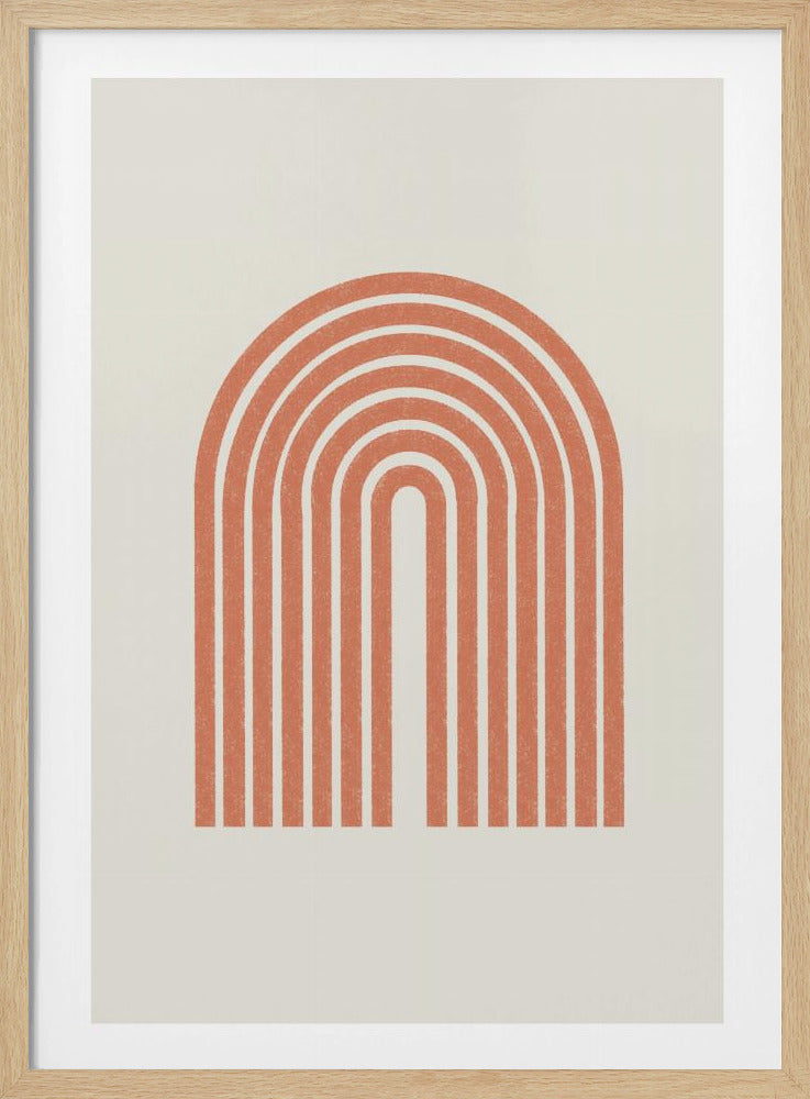 Retro booglijnen | Poster