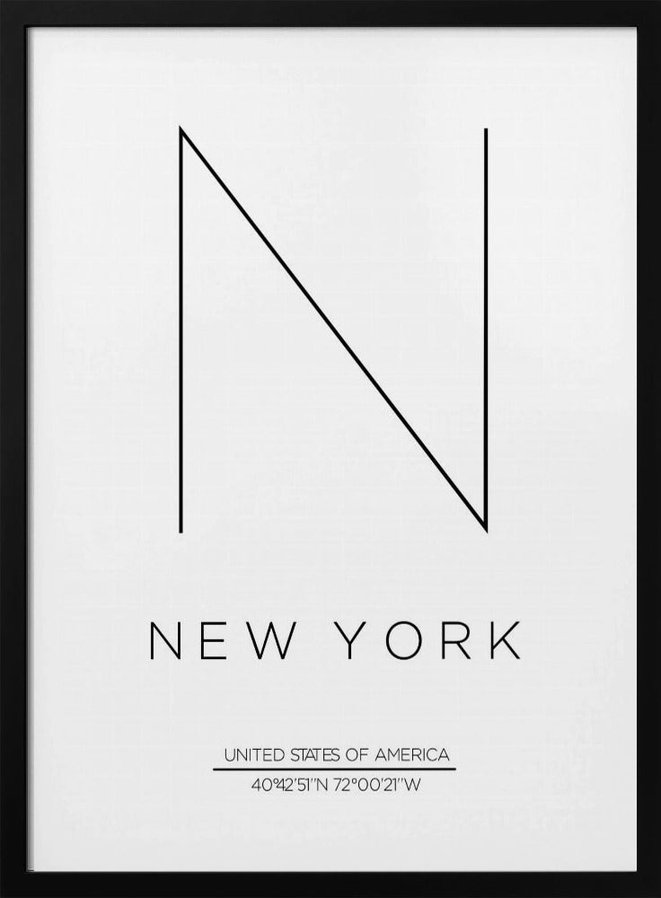 Minimalistisch NYC-ontwerp | Poster