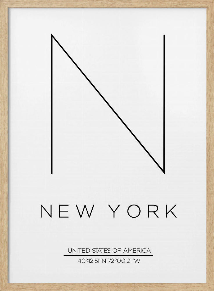 Minimalistisch NYC-ontwerp | Poster
