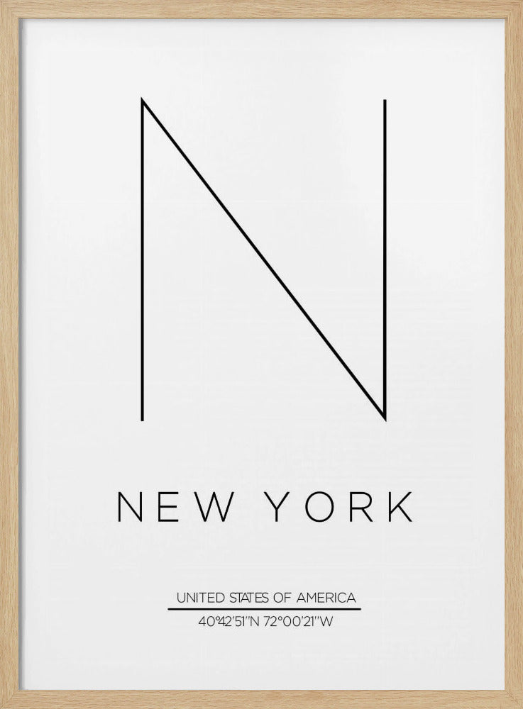 Minimalistisch NYC-ontwerp | Poster