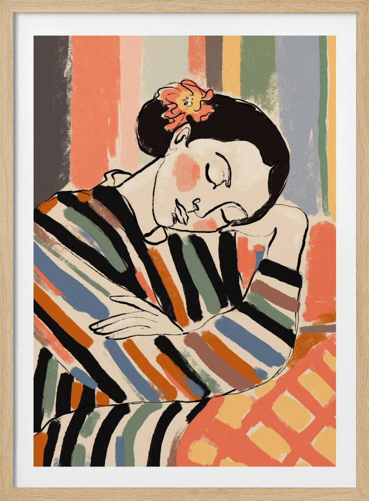 Gestreepte sereniteit | Poster