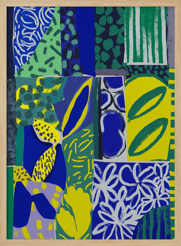 Levendige lappendeken | Poster