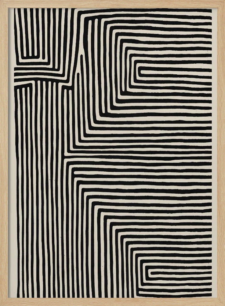 Lineair labyrint | Poster