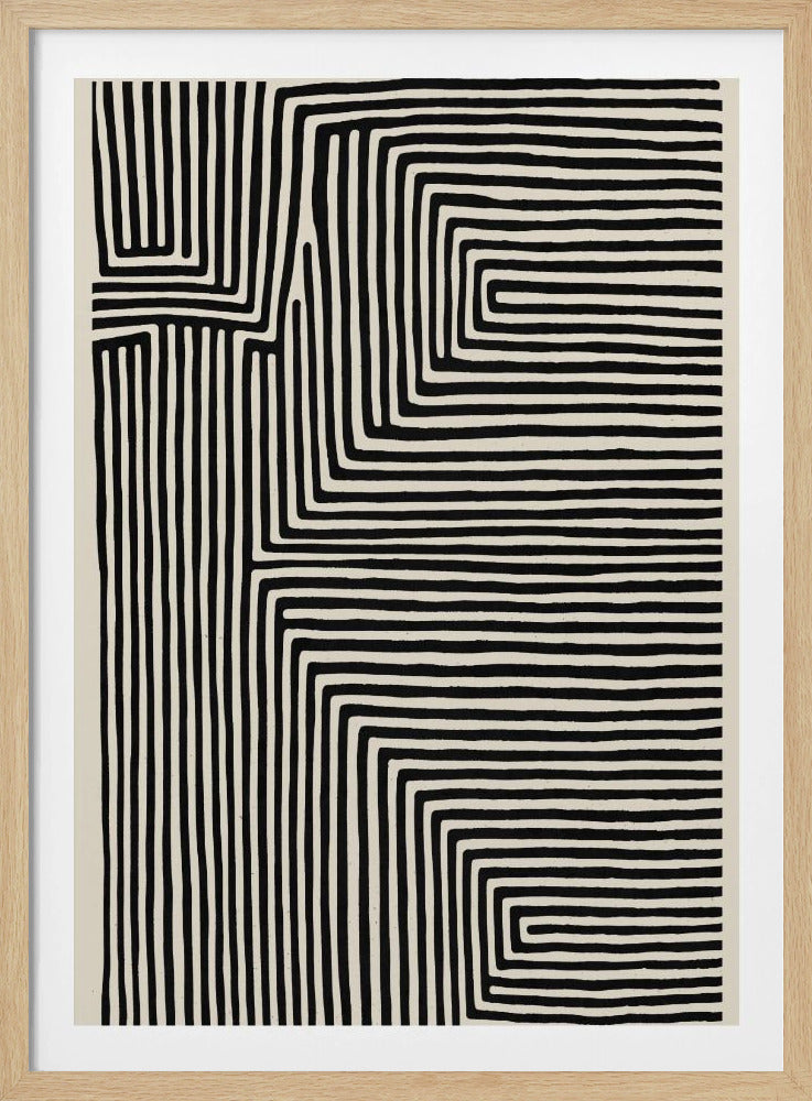 Lineair labyrint | Poster