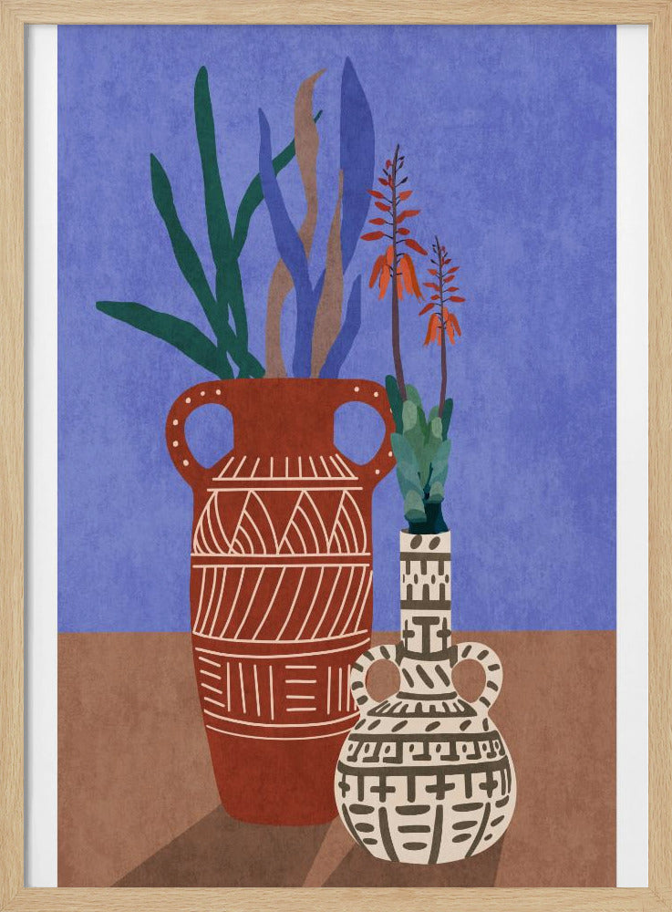 Bloemenvaas 3-verhouding 2x3 Print door Bohonewart | Poster