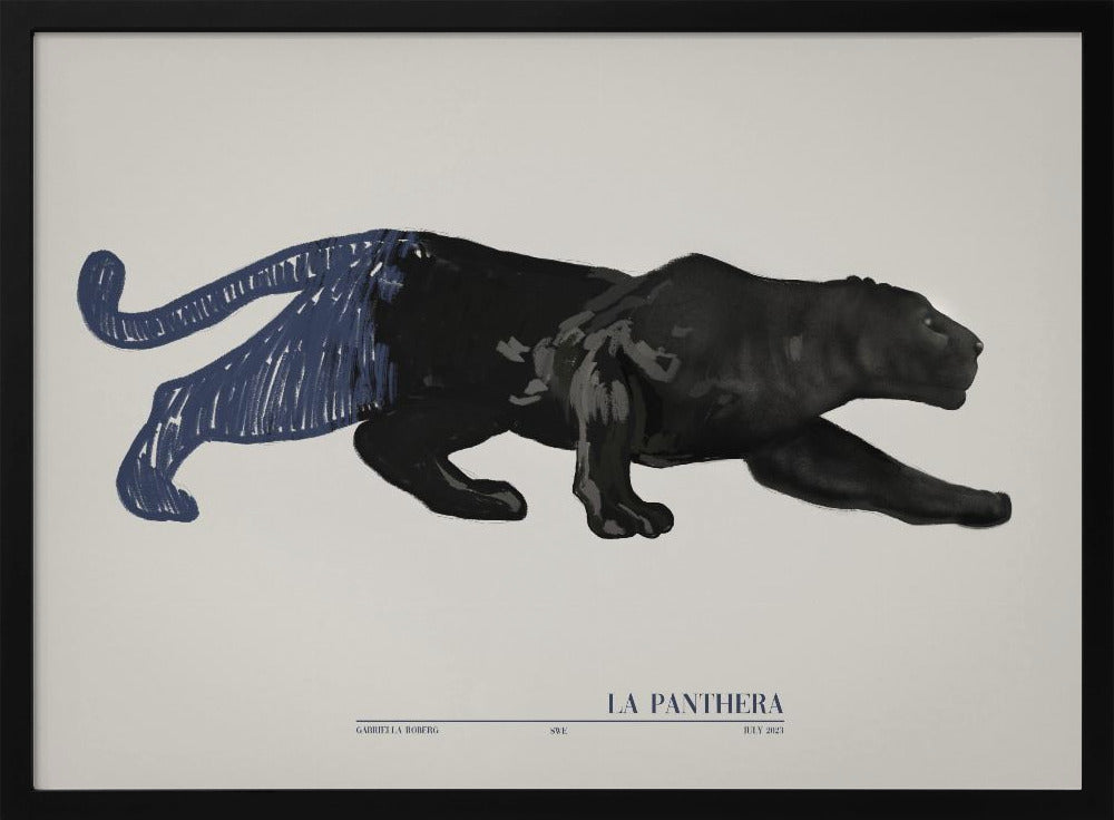 La Panthera (blauw) | Poster