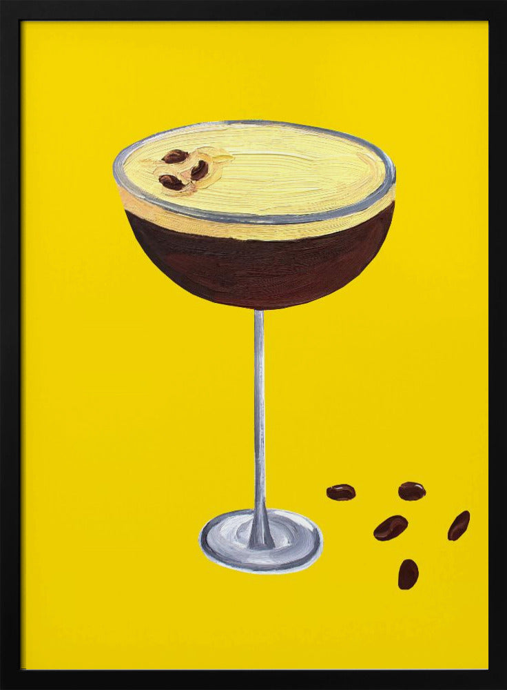 Espresso Martini Buttercup Geel | Poster