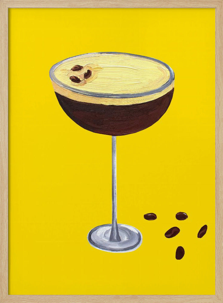 Espresso Martini Buttercup Geel | Poster