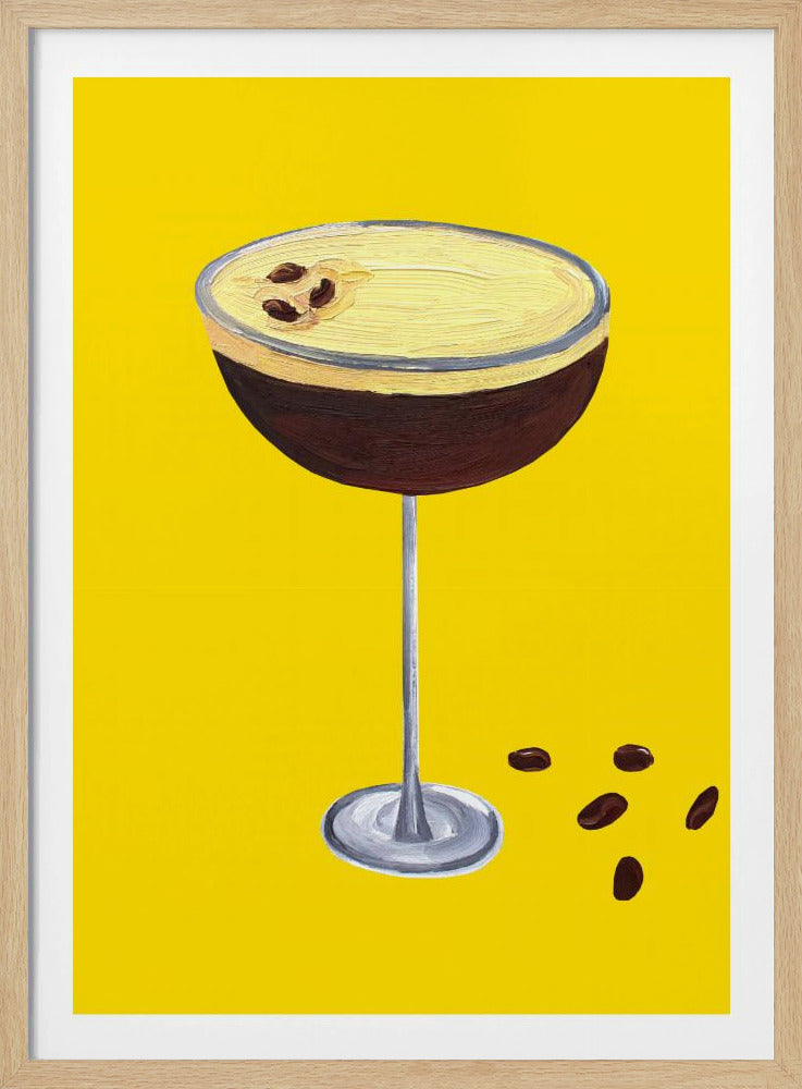 Espresso Martini Buttercup Geel | Poster