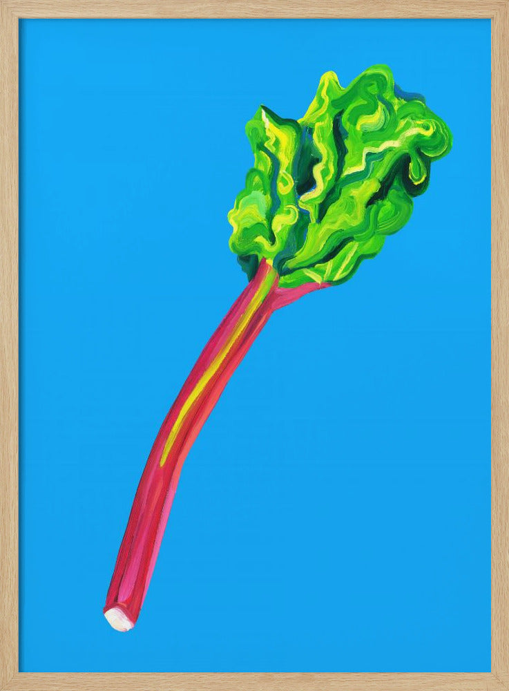 Rabarber Lichtblauw | Poster